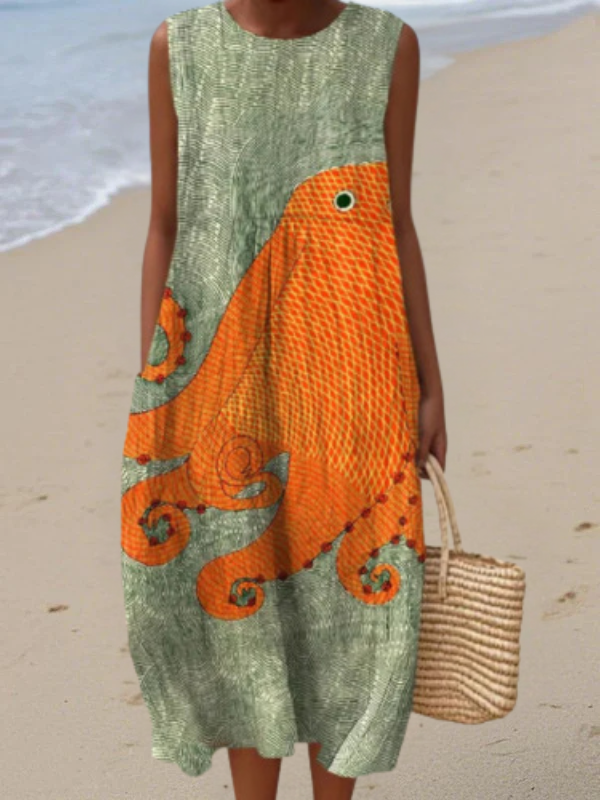 Tess™ Oceanic Midi Φόρεμα