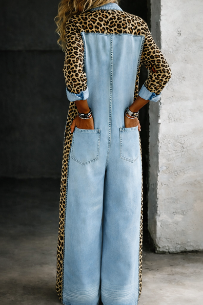 Amanda | Combinaison en denim à manches longues