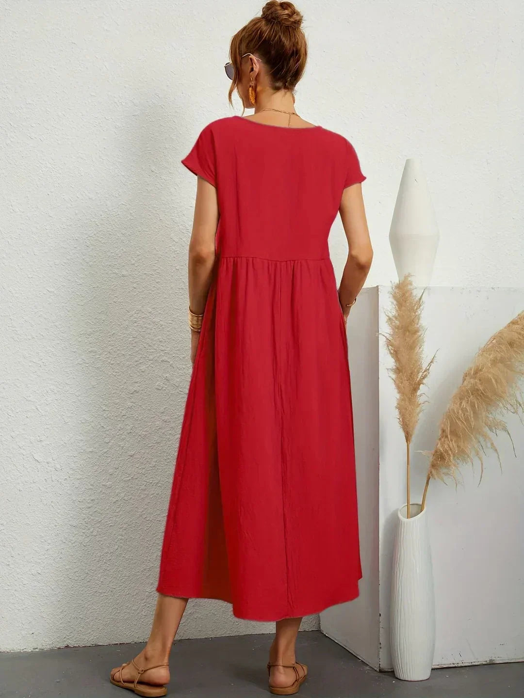 Gabriela™ | Ρέον Φόρεμα Μεσαίου Μήκους Διαχρονικής Κομψότητας