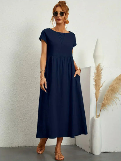 Gabriela™ | Ρέον Φόρεμα Μεσαίου Μήκους Διαχρονικής Κομψότητας