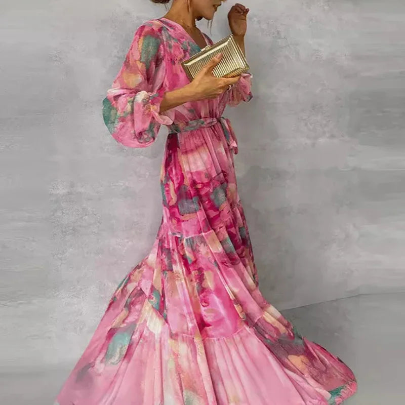 Σόφι™ | Κομψό Floral Maxi Φόρεμα
