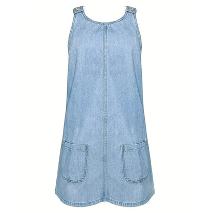 Σέιλορ™ | Χαλαρό Φόρεμα σε Denim-Look Ύφασμα