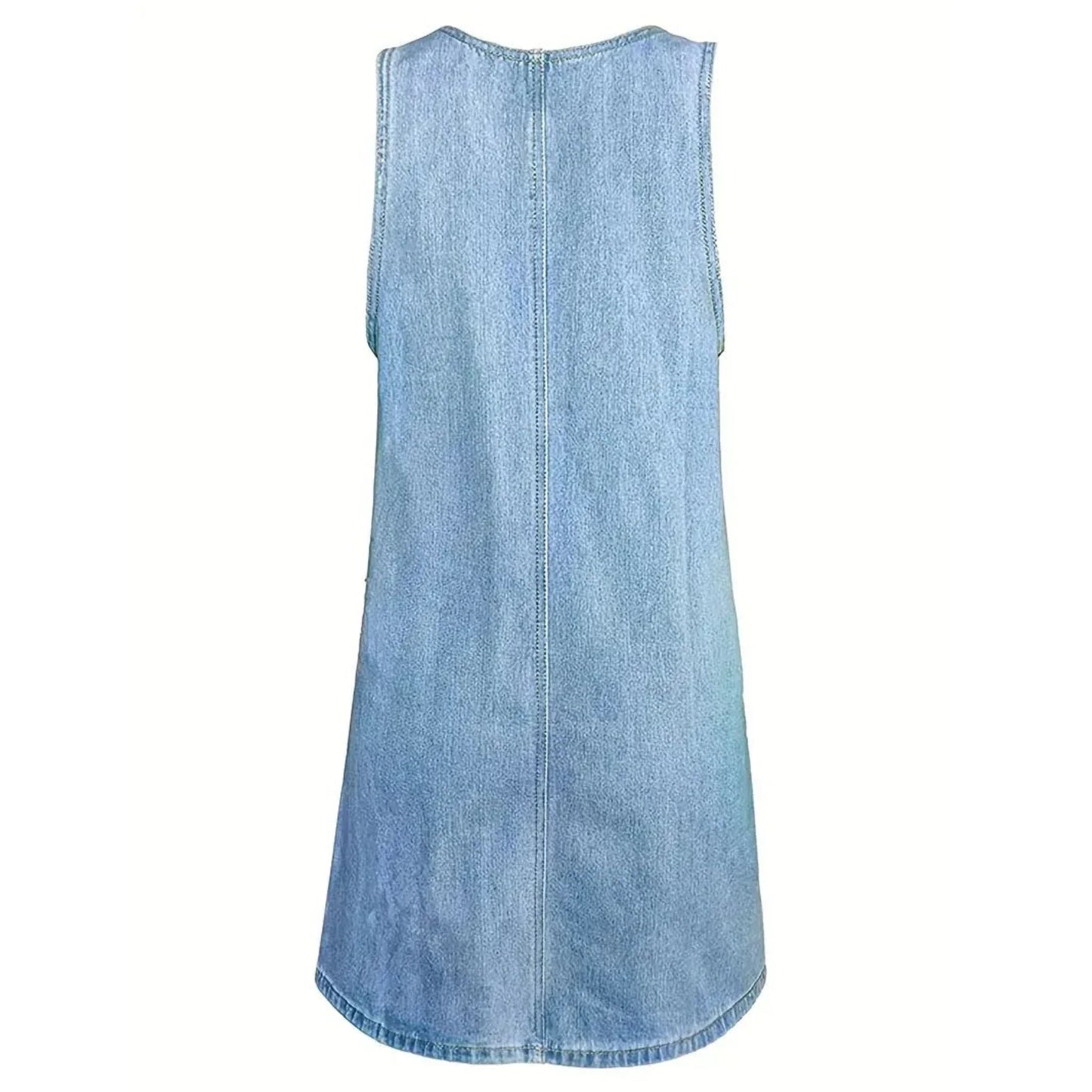 Σέιλορ™ | Χαλαρό Φόρεμα σε Denim-Look Ύφασμα